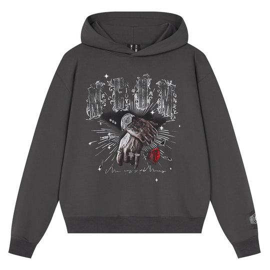 MEDM Jewelry Graphic Print Hoodie | Face 3 Face