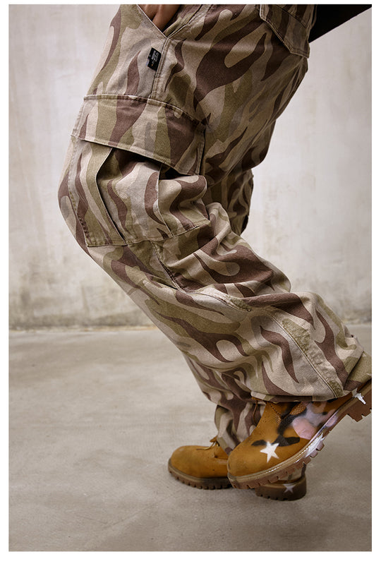 Remedy Flame Camouflage Work Cargo Pants | Face 3 Face