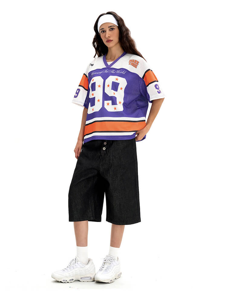 F3F Select Star 99 Numbering Color Block Mesh Short Sleeve Jersey | Face 3 Face