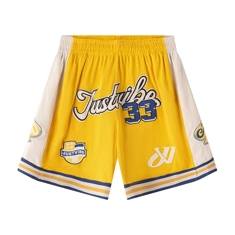 JUST VIBE Spade Card Mesh Basketball Shorts | Face 3 Face