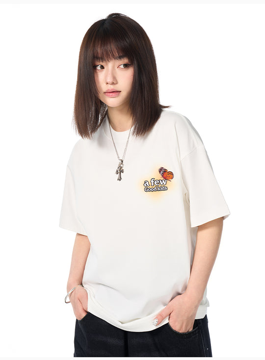 AFGK Light and Shadow Butterfly Gradient Tee | Face 3 Face