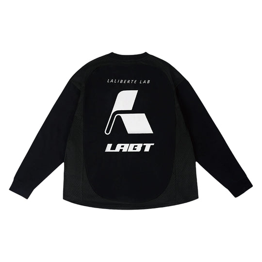 Labt Contrast Structure Mesh Sorona Long Sleeve Tee | Face 3 Face