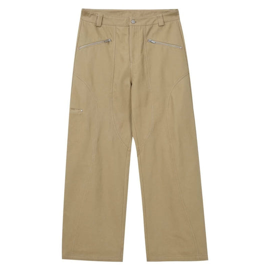 MEDM Structured Zip Pocket Work Pants | Face 3 Face