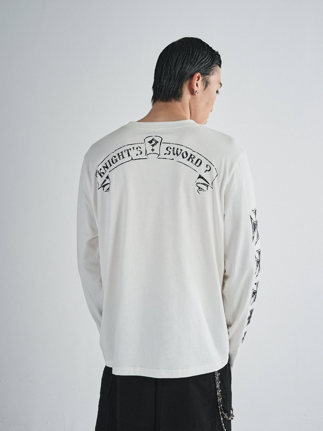 RUSURE Cross Logo Print Long Sleeve Tee | Face 3 Face