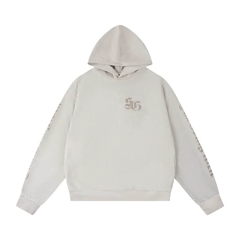 1807 Gothic Burnout Suede Hoodie | Face 3 Face