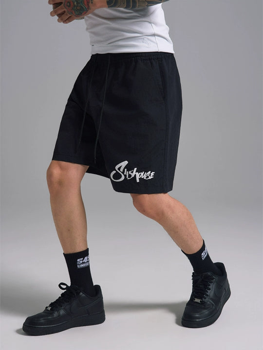 S45 Nylon Logo Print Track Shorts | Face 3 Face