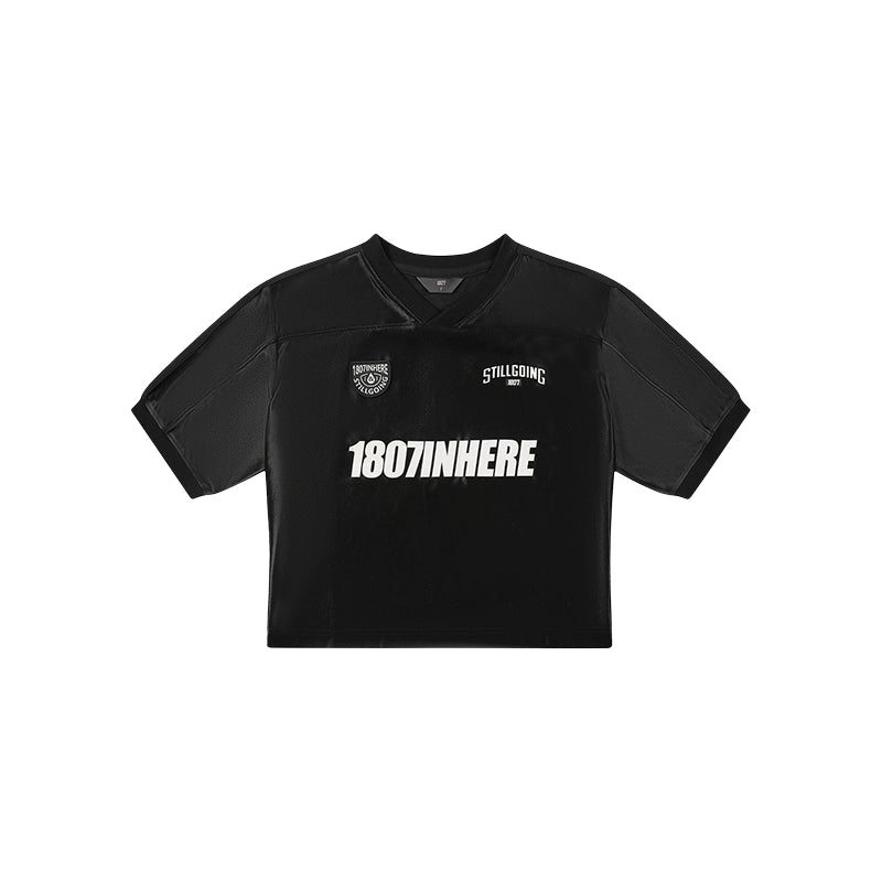 1807 V Neck Cropped Sports Jersey | Face 3 Face