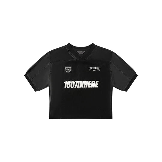 1807 V Neck Cropped Sports Jersey | Face 3 Face