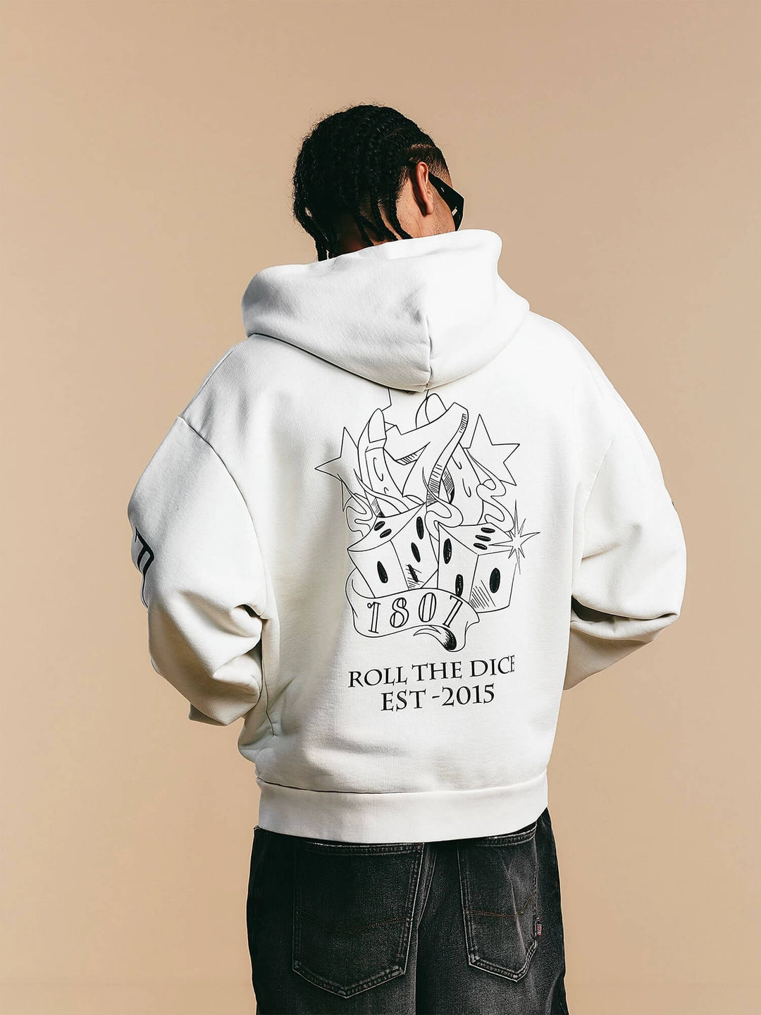 1807 ROLLTHEDICE Printed Zip Up Hoodie | Face 3 Face