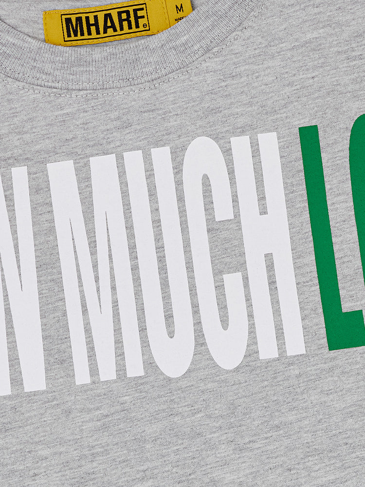 MHARF SHOW MUCH LOVE Barcode Print Tee | Face 3 Face