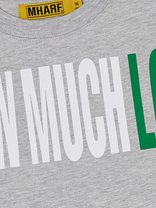 MHARF SHOW MUCH LOVE Barcode Print Tee | Face 3 Face