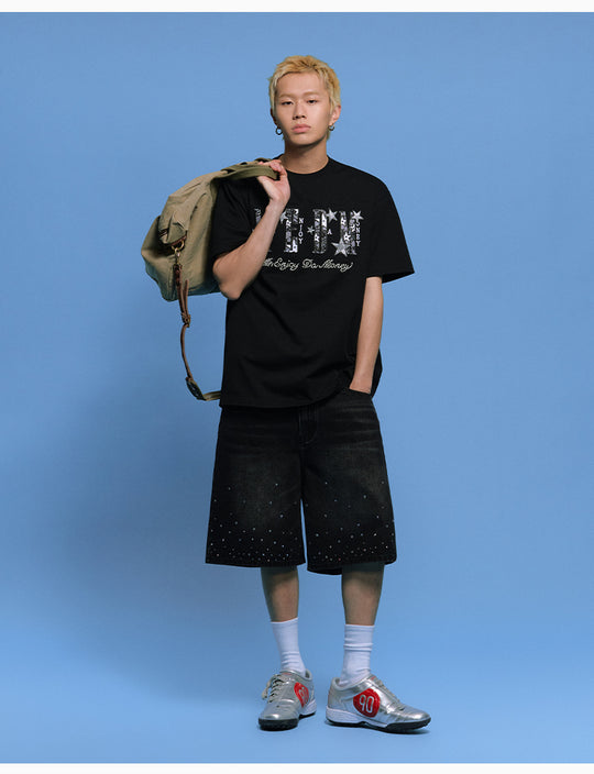 MEDM Star Lace Patch Logo Tee | Face 3 Face