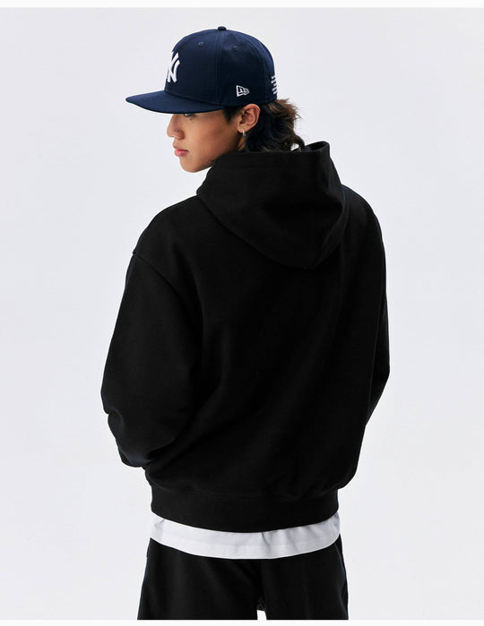 MEDM Logo Print and Embroidered Lettering Hoodie | Face 3 Face