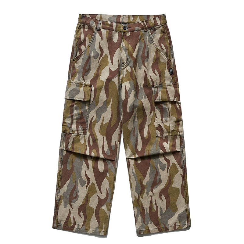 Remedy Flame Camouflage Work Cargo Pants | Face 3 Face
