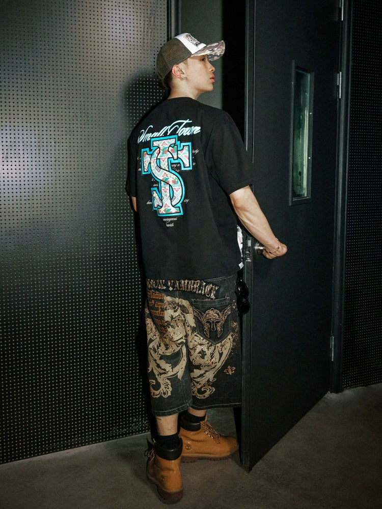 Small Town Kid Pearl Ethnic ST Logo Patch Tee | Face 3 Face