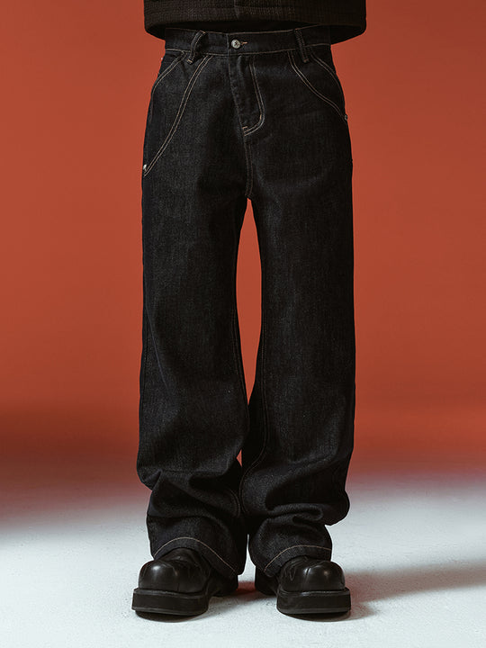 YADcrew Twisted Deconstruction Baggy Jeans | Face 3 Face