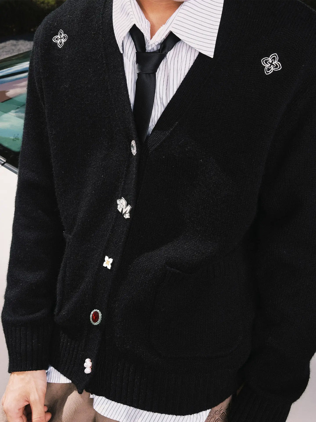 MEDM Multi Button Knit Cardigan | Face 3 Face