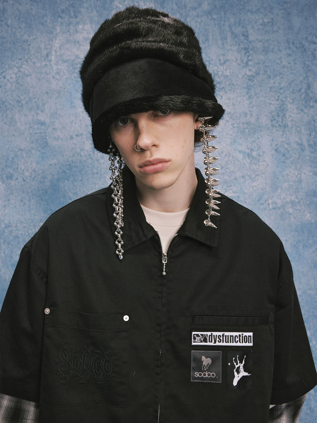 SOD Co. Patched Layered Work Shirt | Face 3 Face