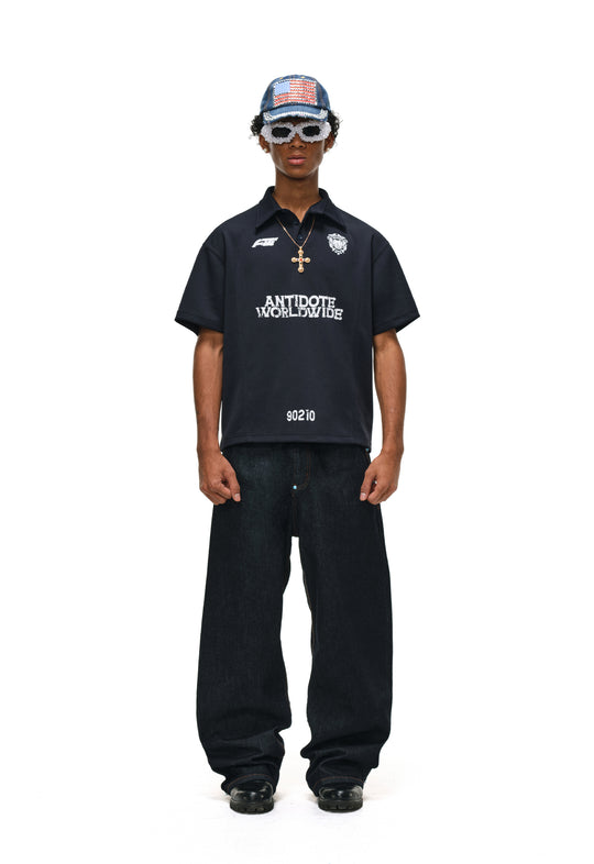 ANTIDOTE Logo & Badge Printed Polo | Face 3 Face