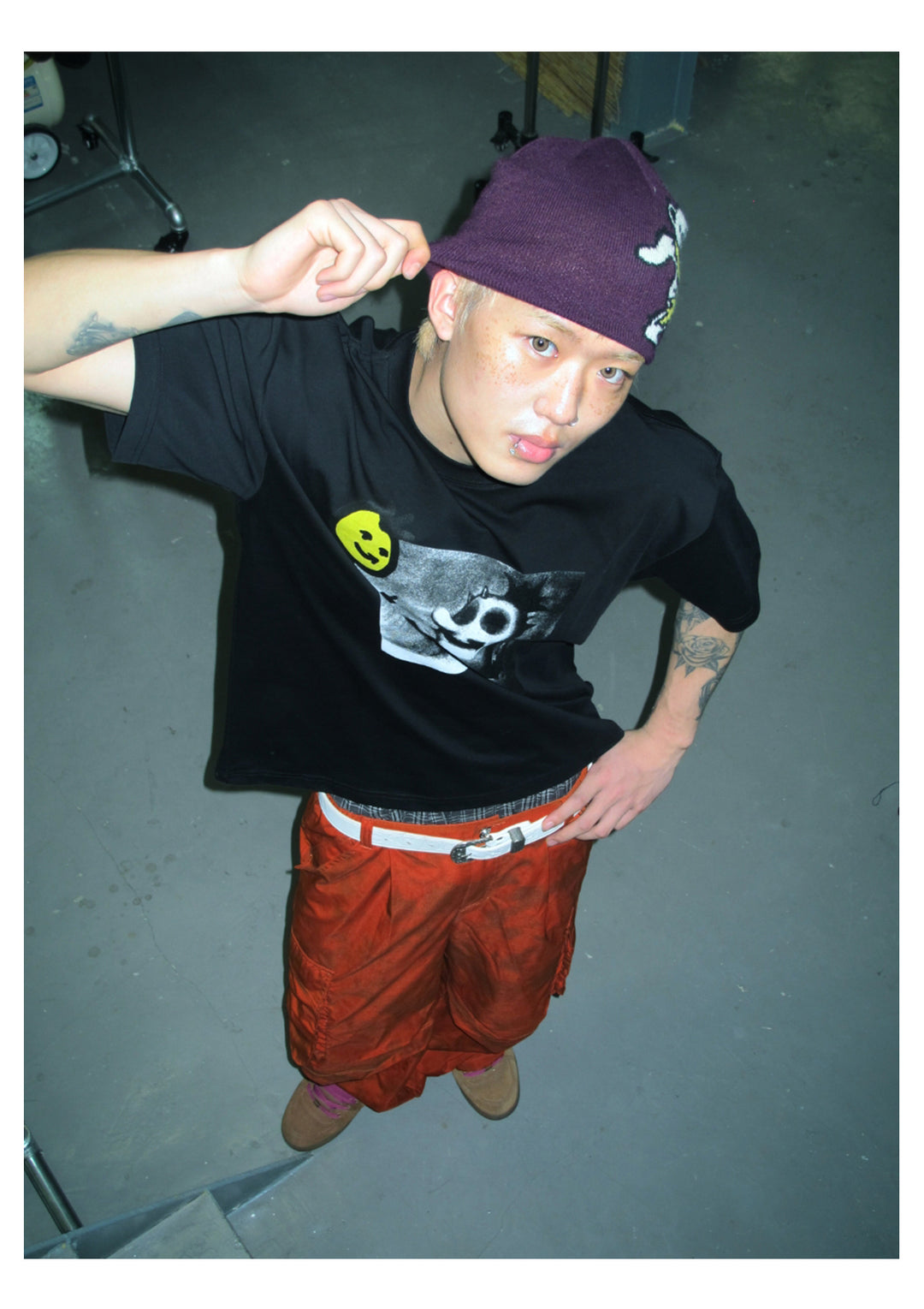 EVILKNIGHT(EK) Illustration Print Tee | Face 3 Face