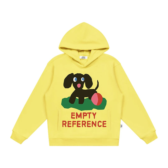 EMPTY REFERENCE Puppy Logo Print Hoodie | Face 3 Face