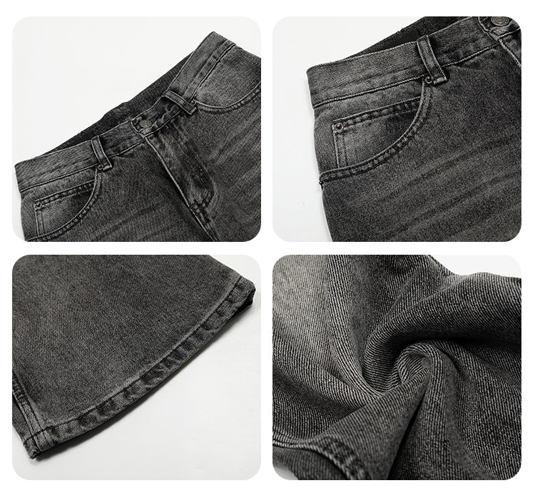 F3F Select Basic Black Gray Washed Jeans | Face 3 Face