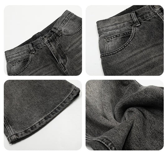 F3F Select Basic Black Gray Washed Jeans | Face 3 Face