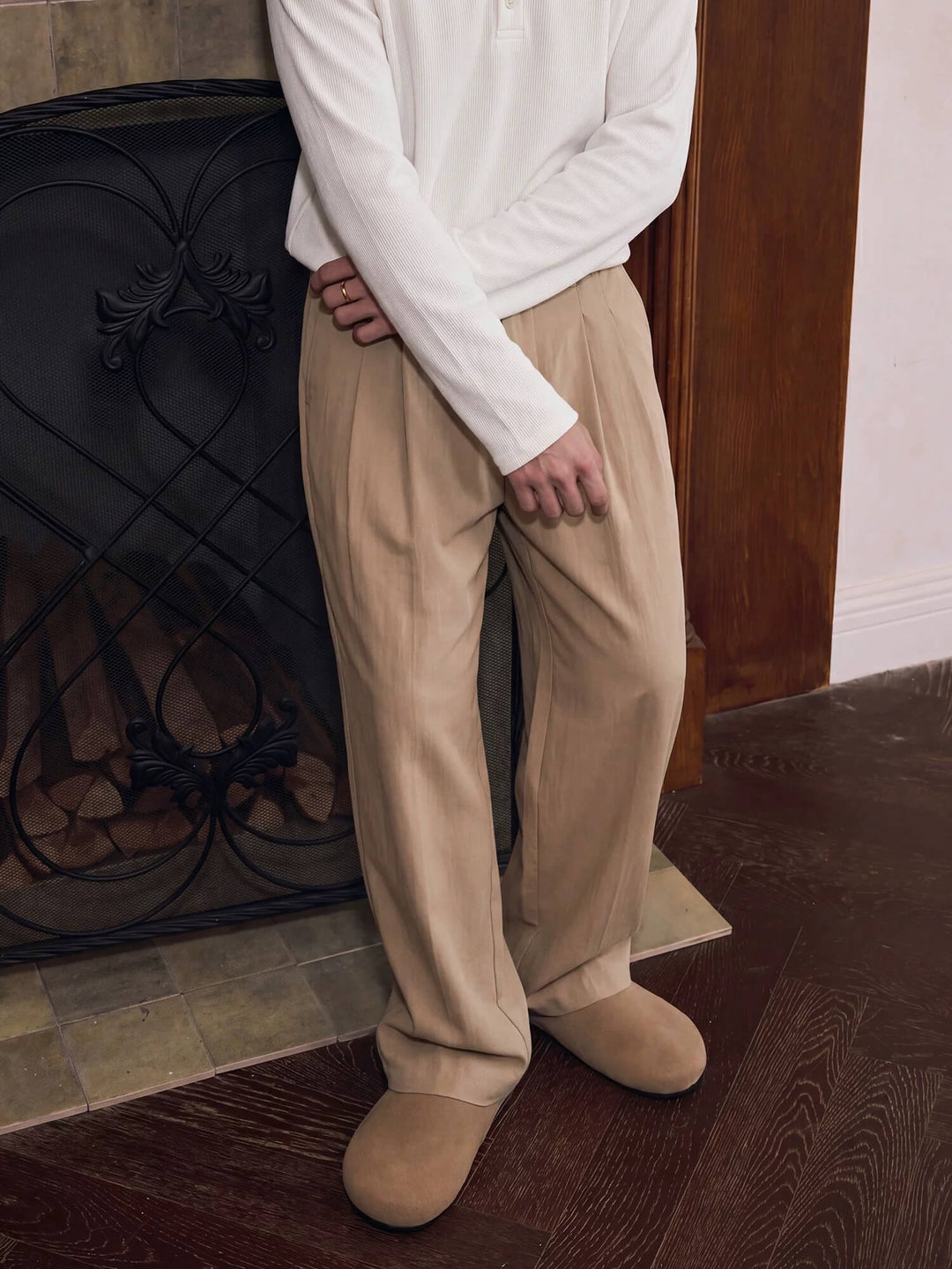 MEDM Linen Double Pleat Suit Pants | Face 3 Face