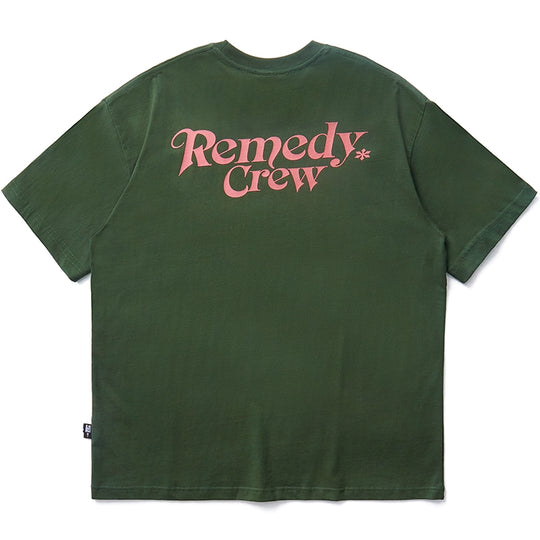 Remedy Gothic Font Logo Print Basic Tee | Face 3 Face