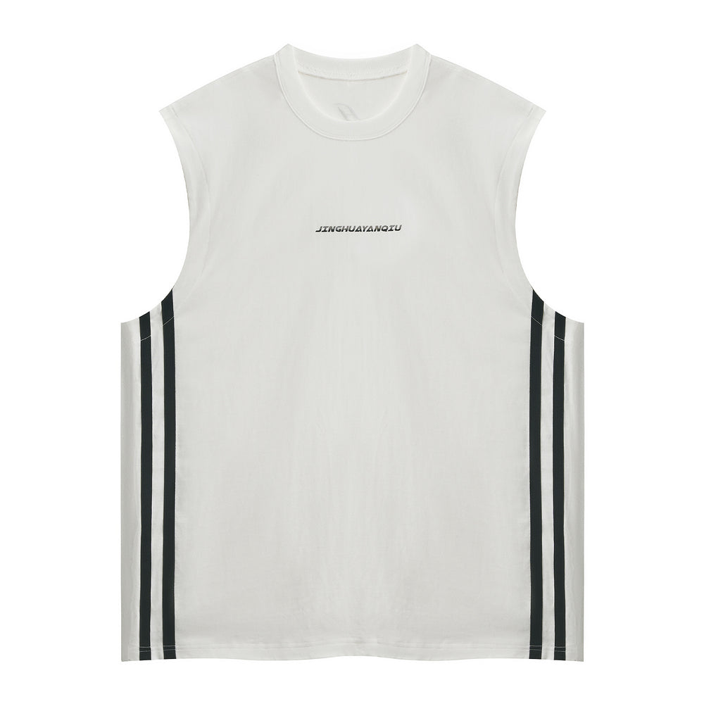 JHYQ Side Stripe Sleeveless Tee