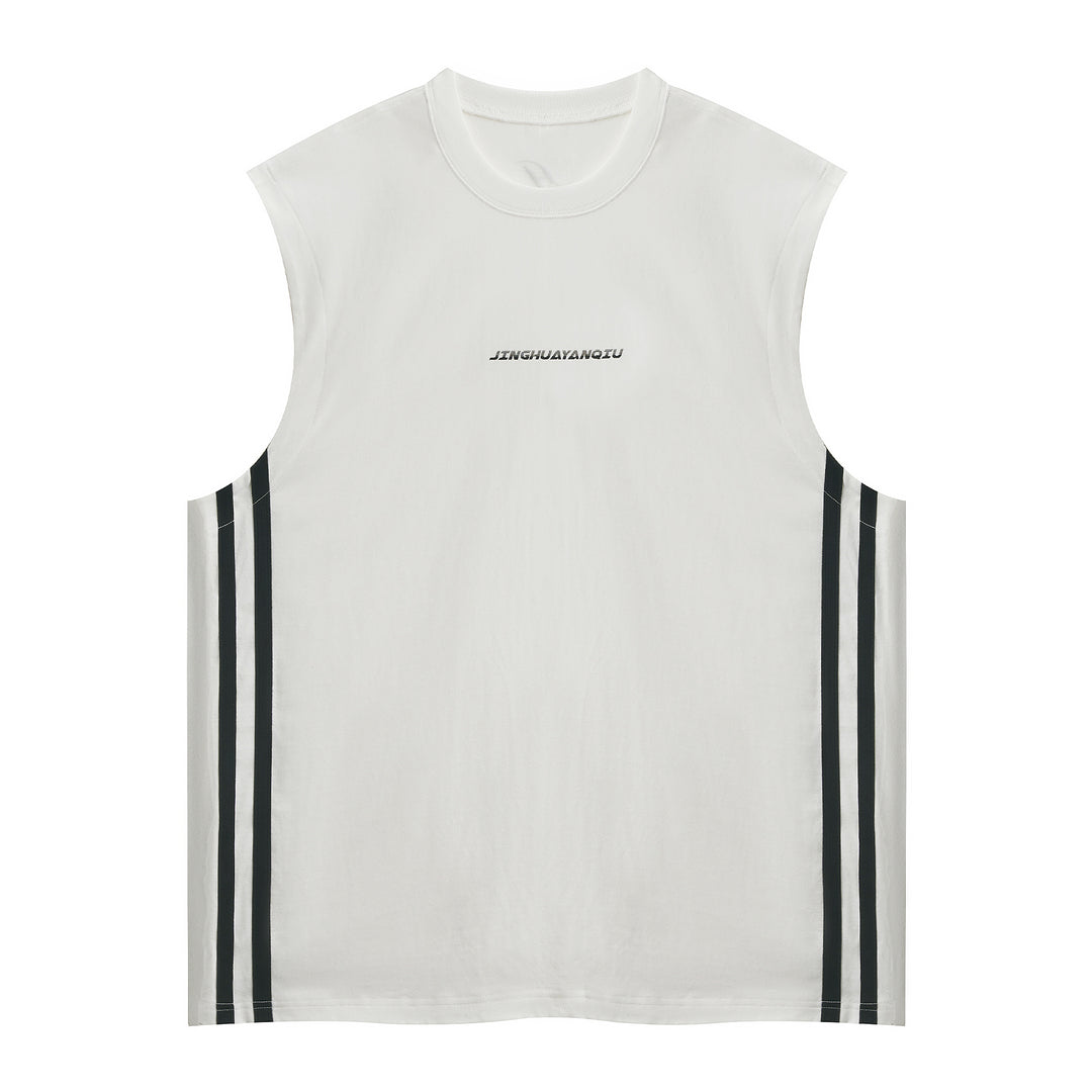 JHYQ Side Stripe Sleeveless Tee