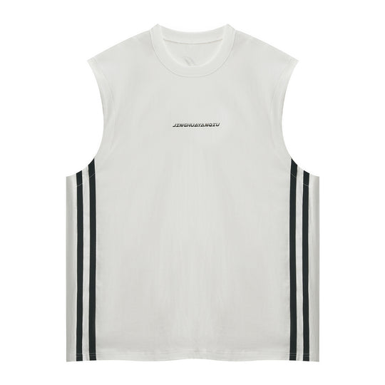 JHYQ Side Stripe Sleeveless Tee