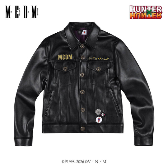 MEDM × HUNTER×HUNTER Phantom Troupe Spider Patch PU Leather Jacket