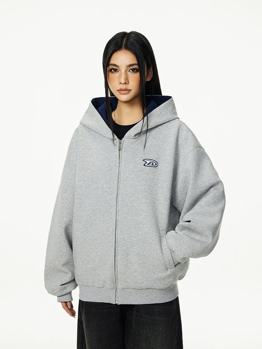 Achock Color Lined Zip Up Hooded Jacket | Face 3 Face