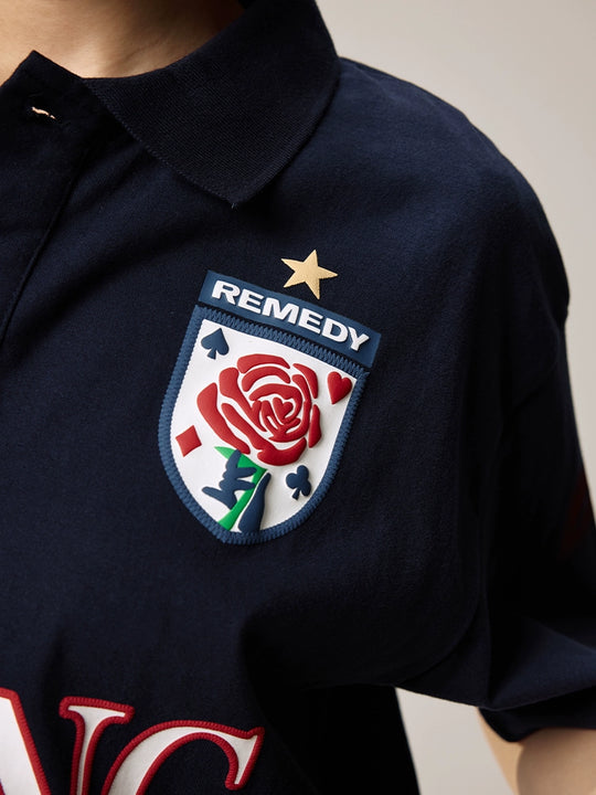 Remedy LOVING Foam Print Polo Shirt | Face 3 Face