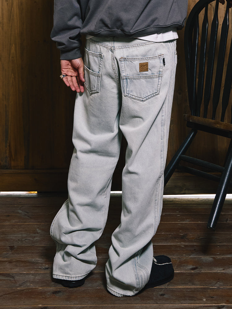 Remedy Washed Side Striped Jeans | Face 3 Face