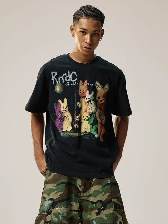Remedy Rabbit Party Print Tee | Face 3 Face