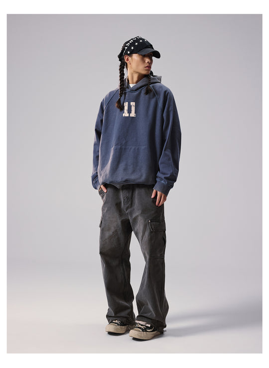 Remedy Washed Reversible Raglan Hoodie | Face 3 Face