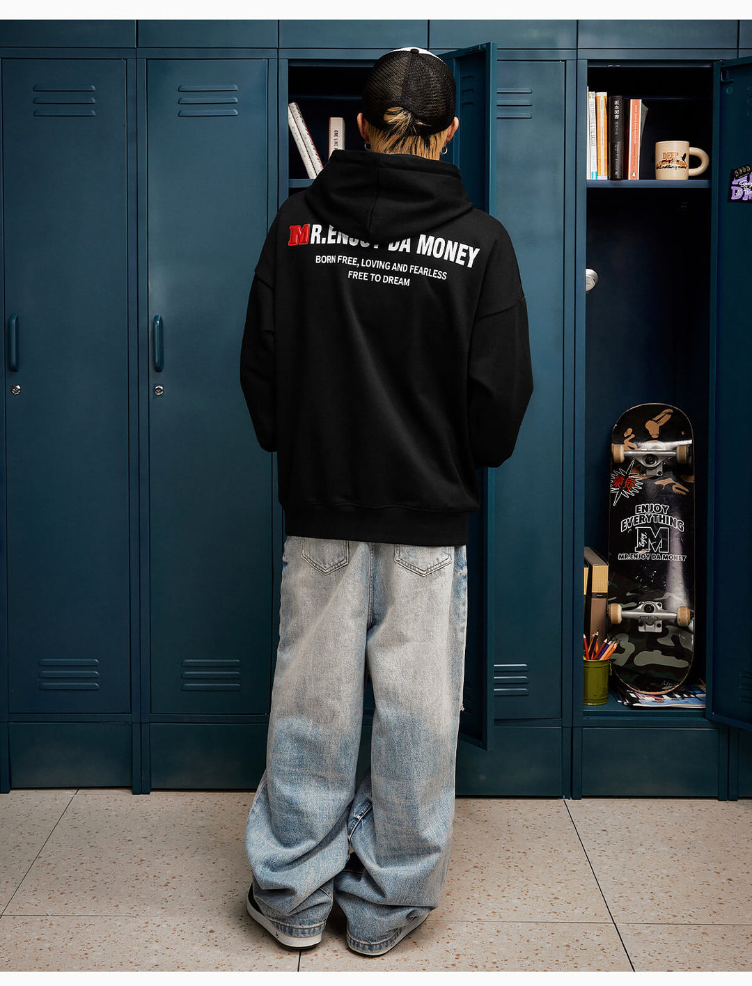 MEDM Rainbow Embossed Logo Hoodie | Face 3 Face