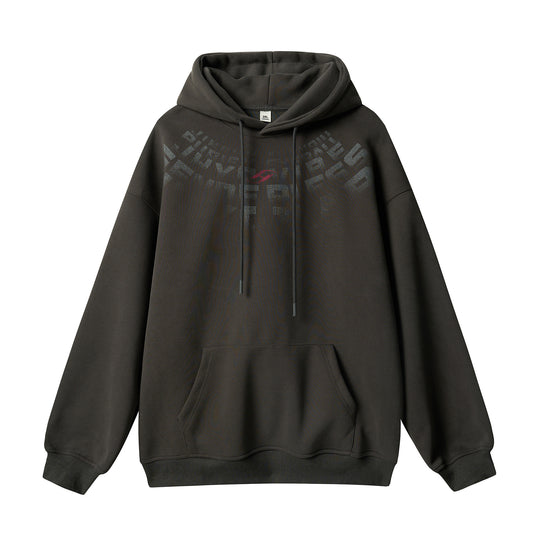 JHYQ Arched Letters Logo Printed Hoodie | Face 3 Face