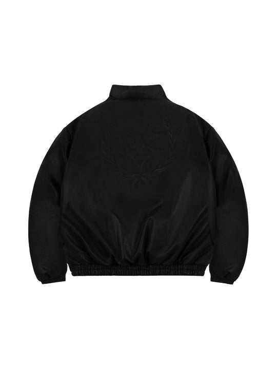 1807 3D Embroidery  Leather Down Jacket | Face 3 Face