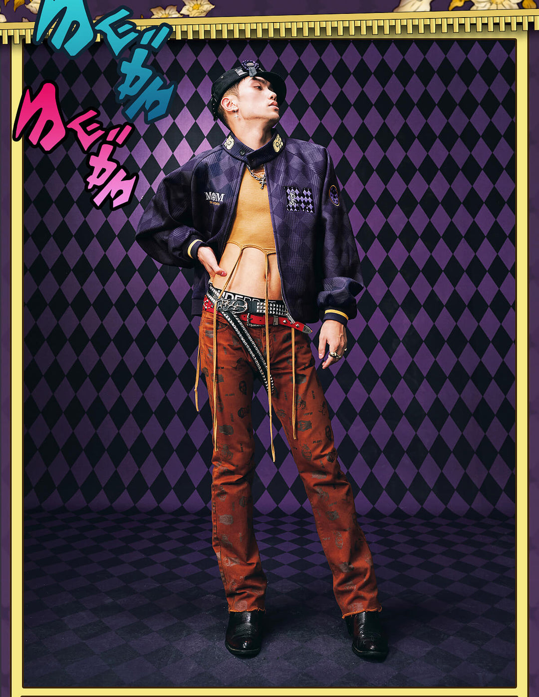 MEDM × JOJO Diamond Plaid Harrington Jacket | Face 3 Face