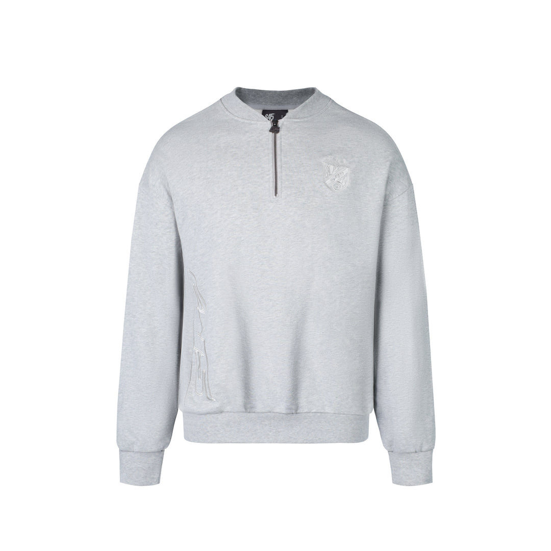 S45 Half Zip Logo Embroidered Sweatshirt | Face 3 Face