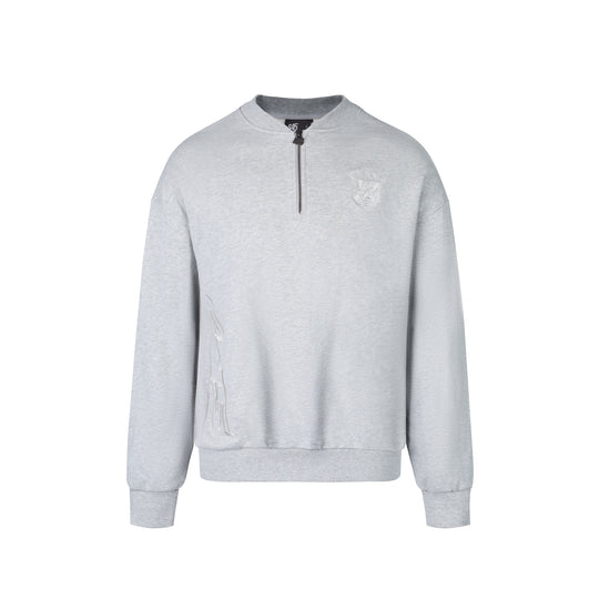 S45 Half Zip Logo Embroidered Sweatshirt | Face 3 Face