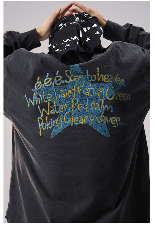 Remedy Duck and Star Aged Print Long Sleeve Tee | Face 3 Face