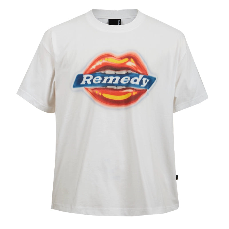 Remedy Airbrushed Kiss Lips Print Tee | Face 3 Face