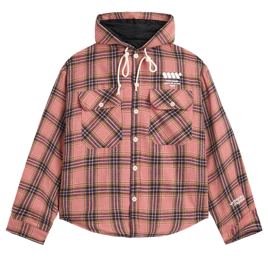 VOTE VVVVOTE Vintage Plaid Hooded Jacket