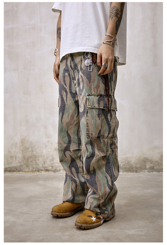 Remedy Flame Camouflage Work Cargo Pants | Face 3 Face