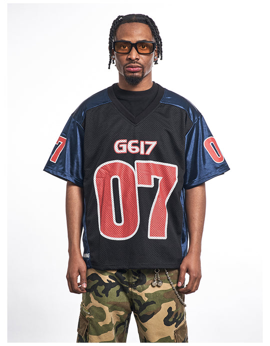 F3F Select 07 Numbering Printed Logo Mesh Hockey Jersey Tee | Face 3 Face