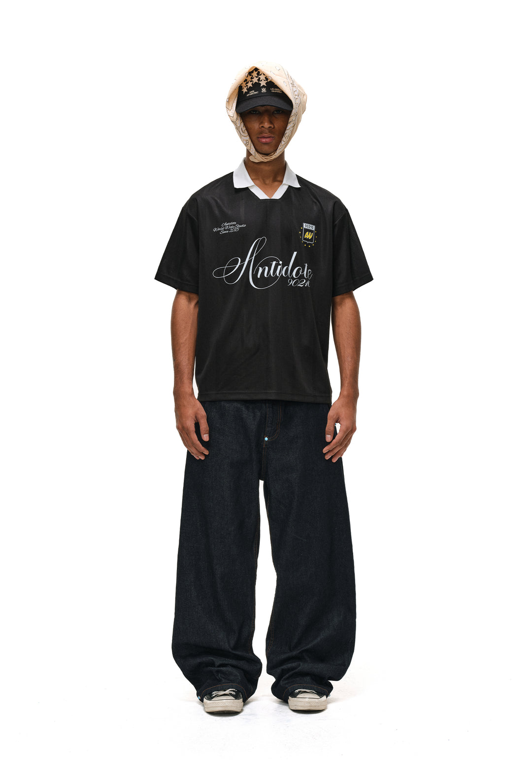 ANTIDOTE Striped Jersey Polo | Face 3 Face